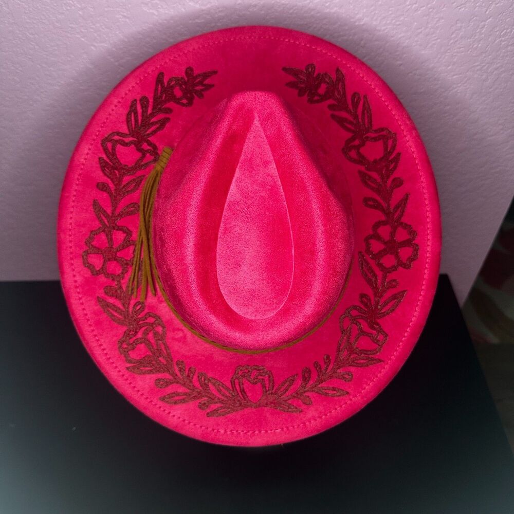 One-Of-A-Kind Hand-Burned Western Hat